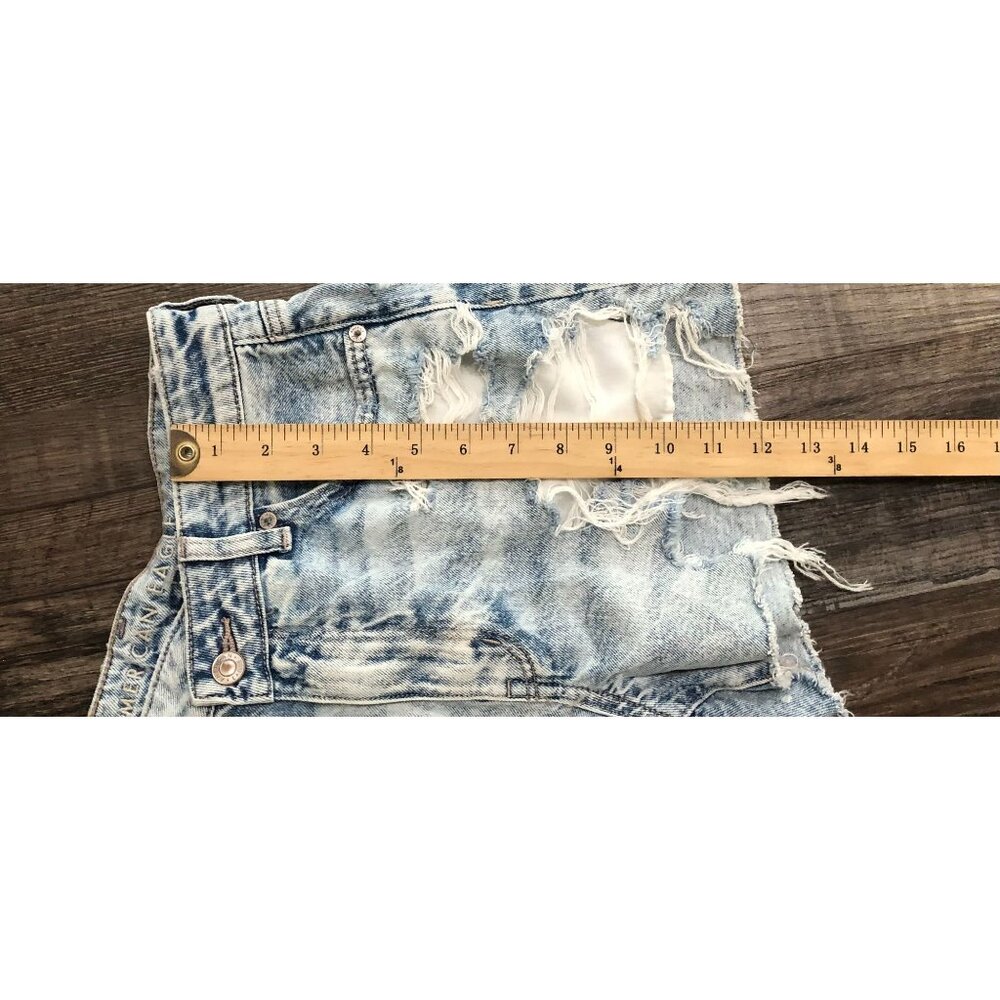 American Eagle Womens Size 4 Denim Blue Jean Mom Shorts New without Tags - Picture 7 of 8